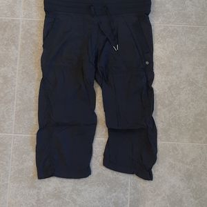 Lululemon black studio crop pants